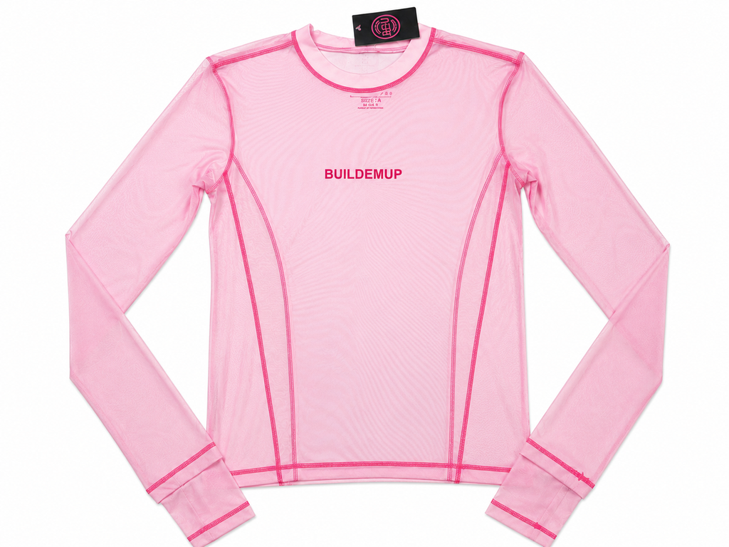 Pink Mesh Running Layer (PRE ORDER BY 9/9)