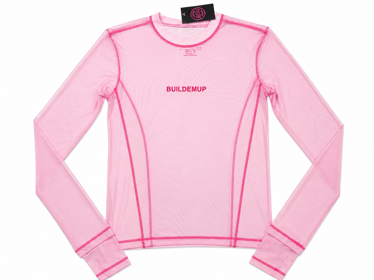 Pink Mesh Running Layer (PRE ORDER BY 9/9)